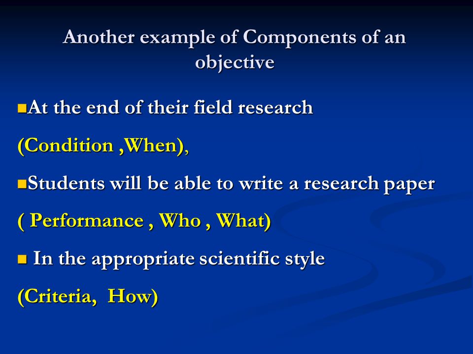 The Basic Components of Research Paper